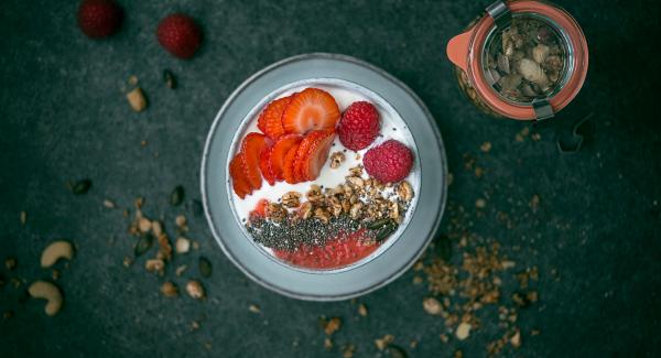 Granola with chia seeds