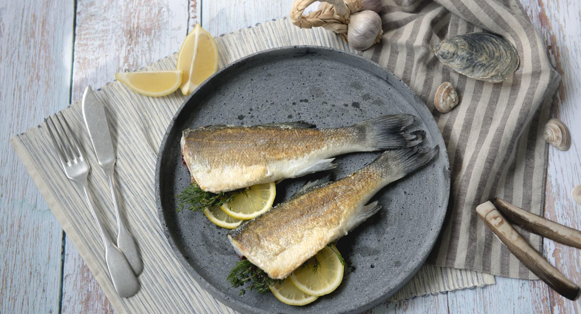 Pan-roasted fish with lemon butter