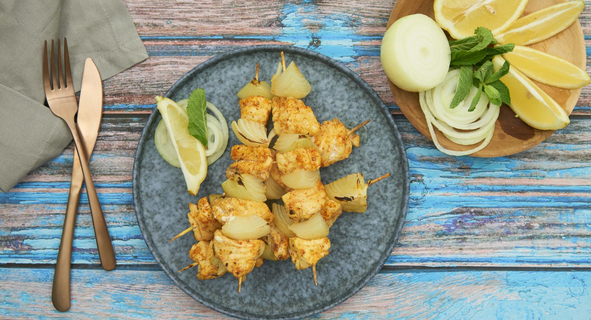 Indian fish skewers (Fish tikka)