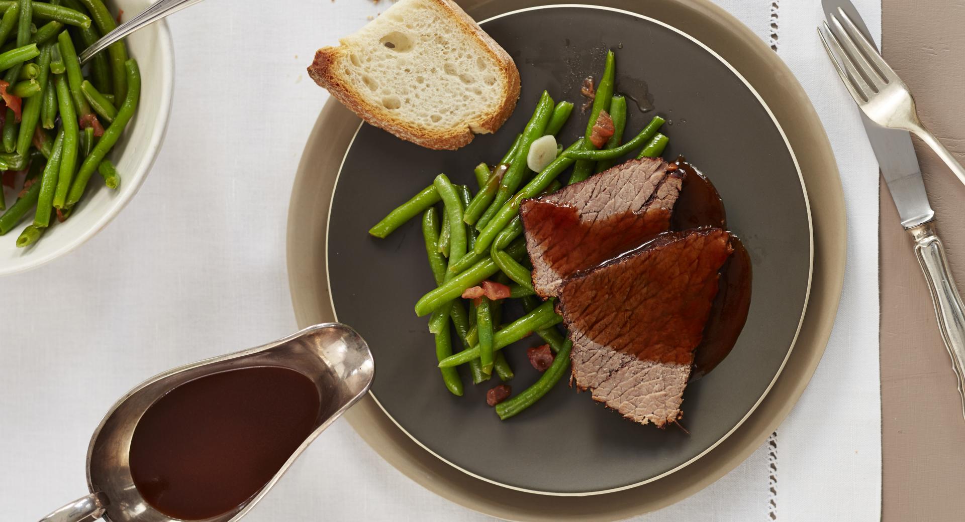 Red-wine braised beef stew