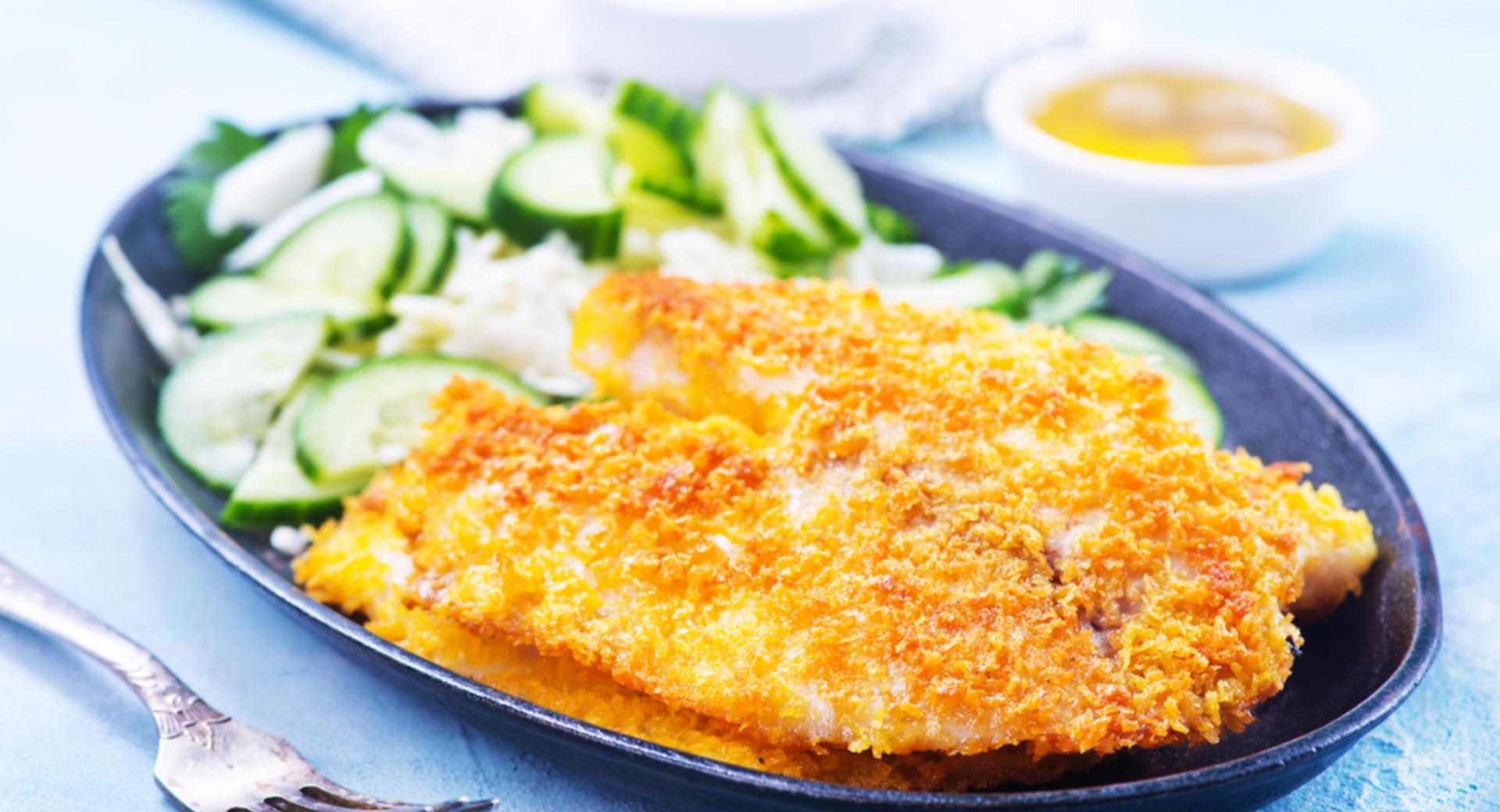 Breaded fish fillet