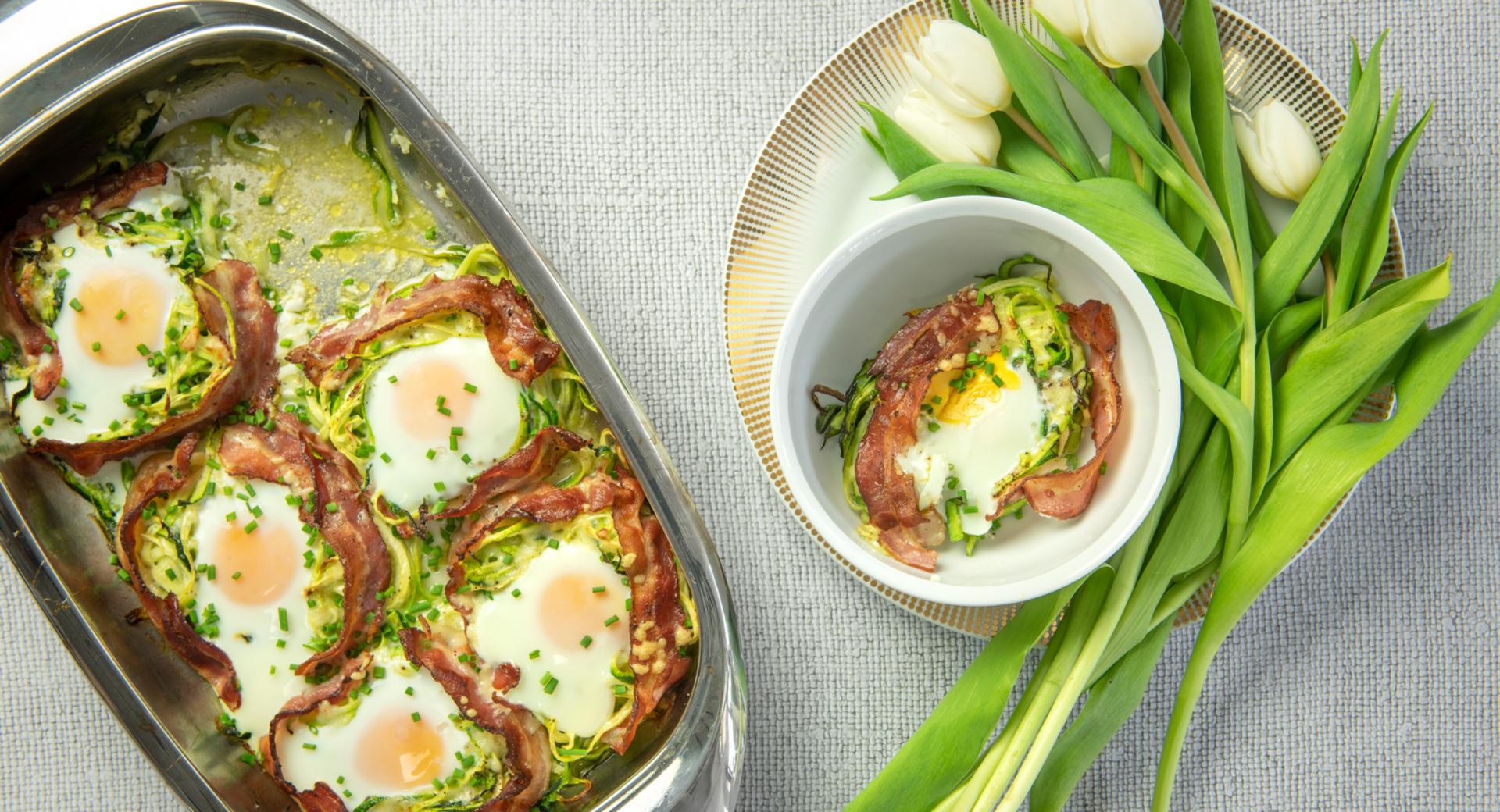 Zucchini egg nests