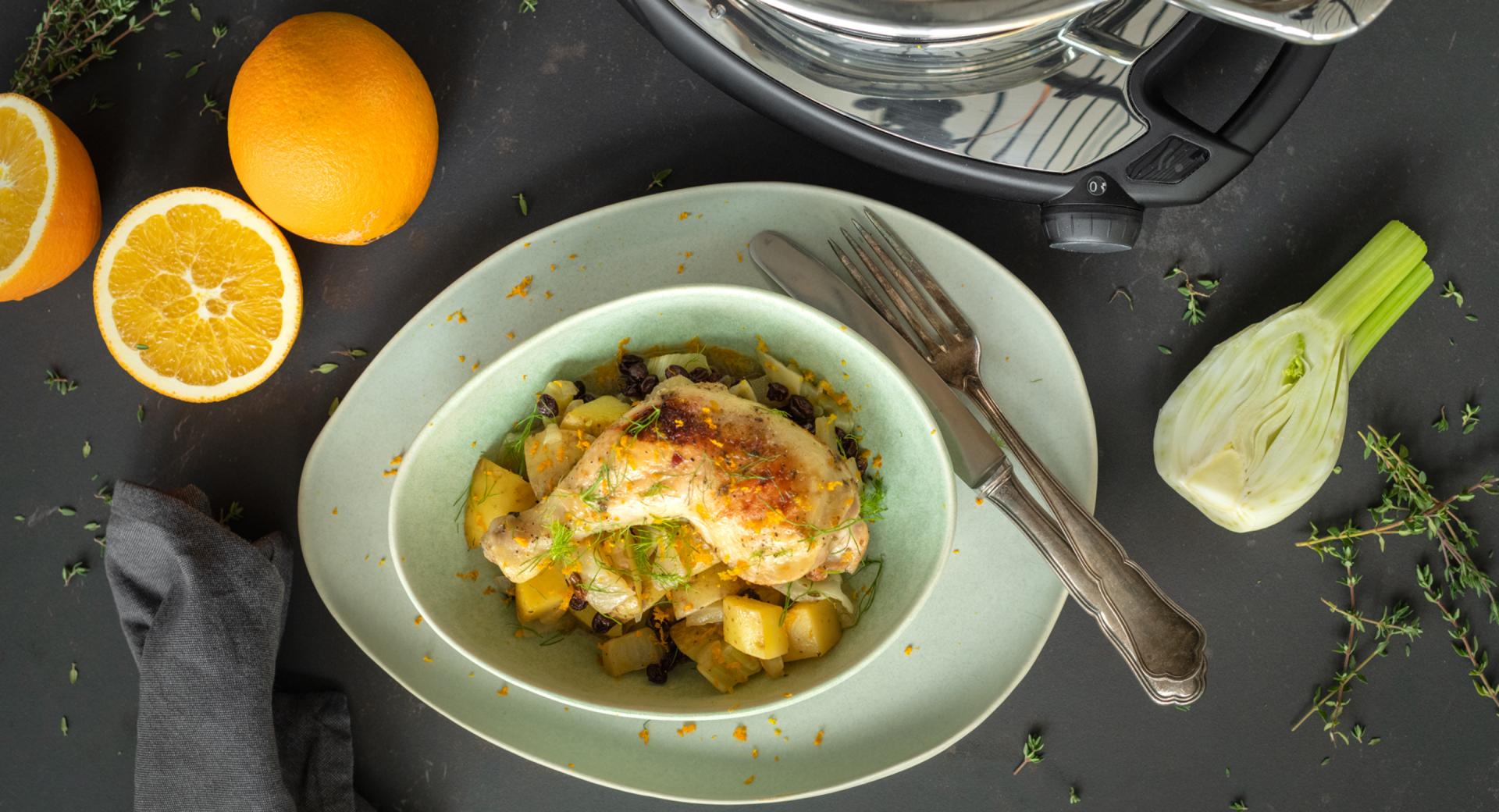 Seasoned stew with chicken