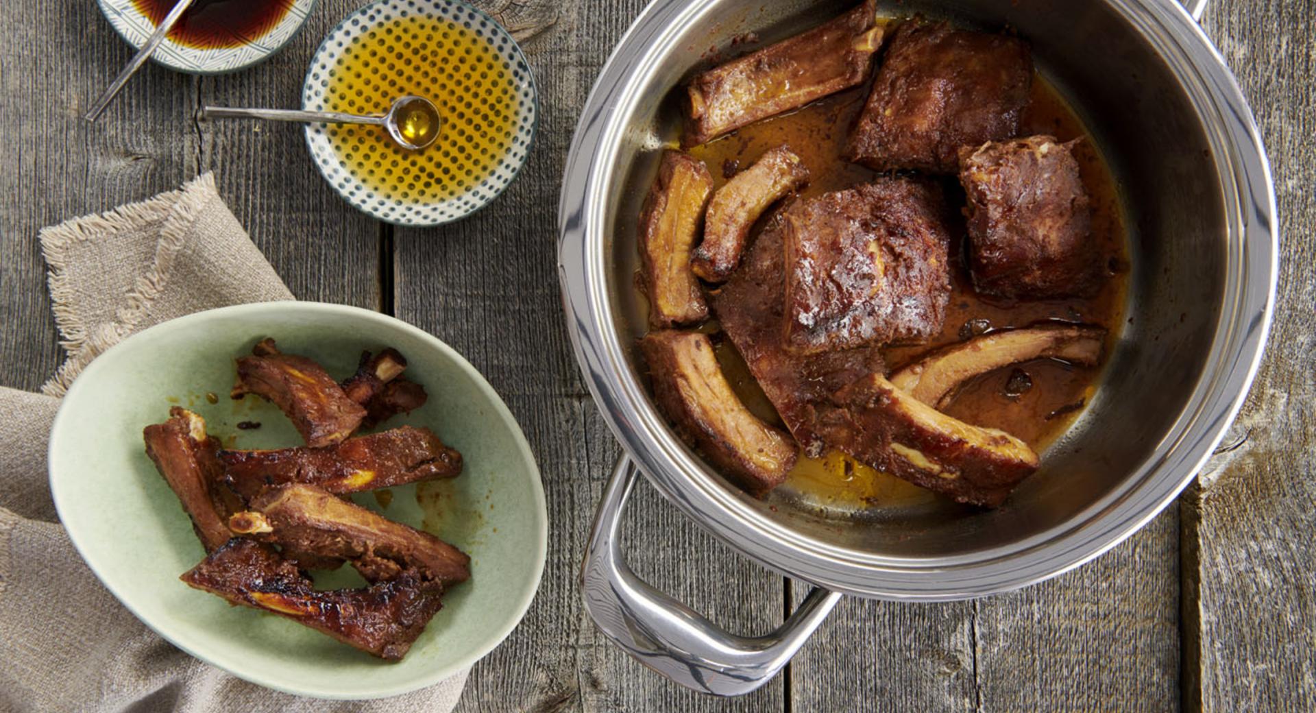 Marinated spare ribs 