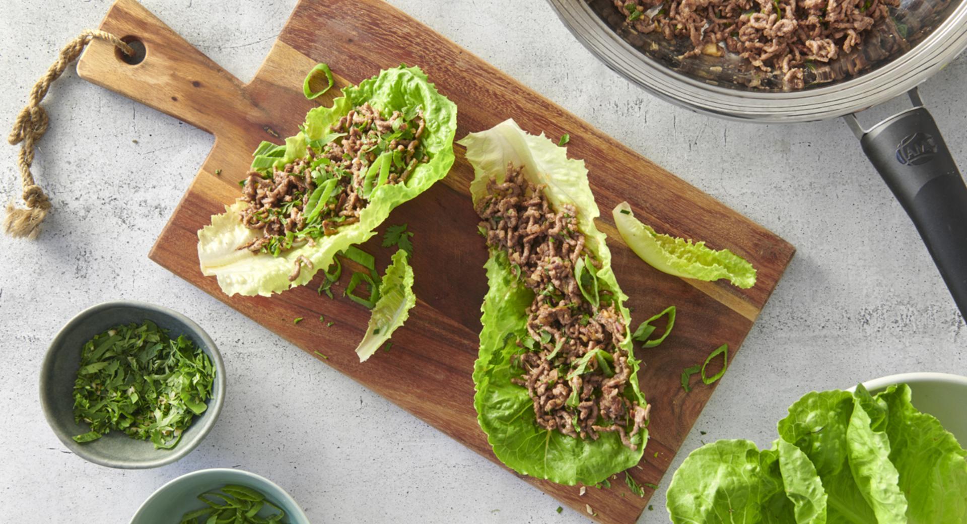 Laotian minced meat salad