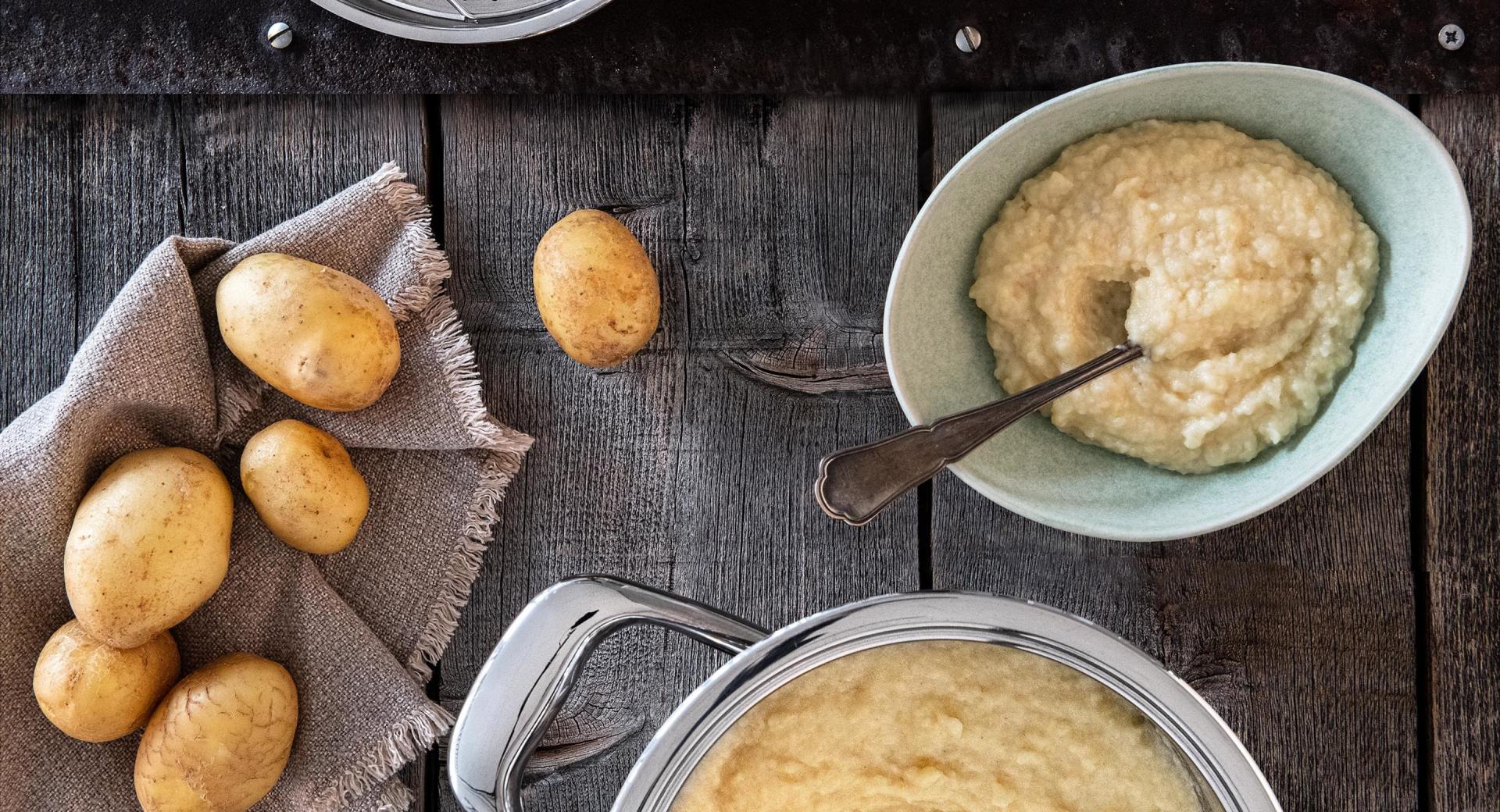 Mashed celery and potatoes