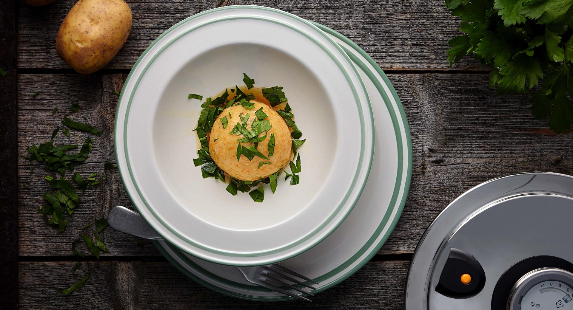 Potato and pumpkin dumplings