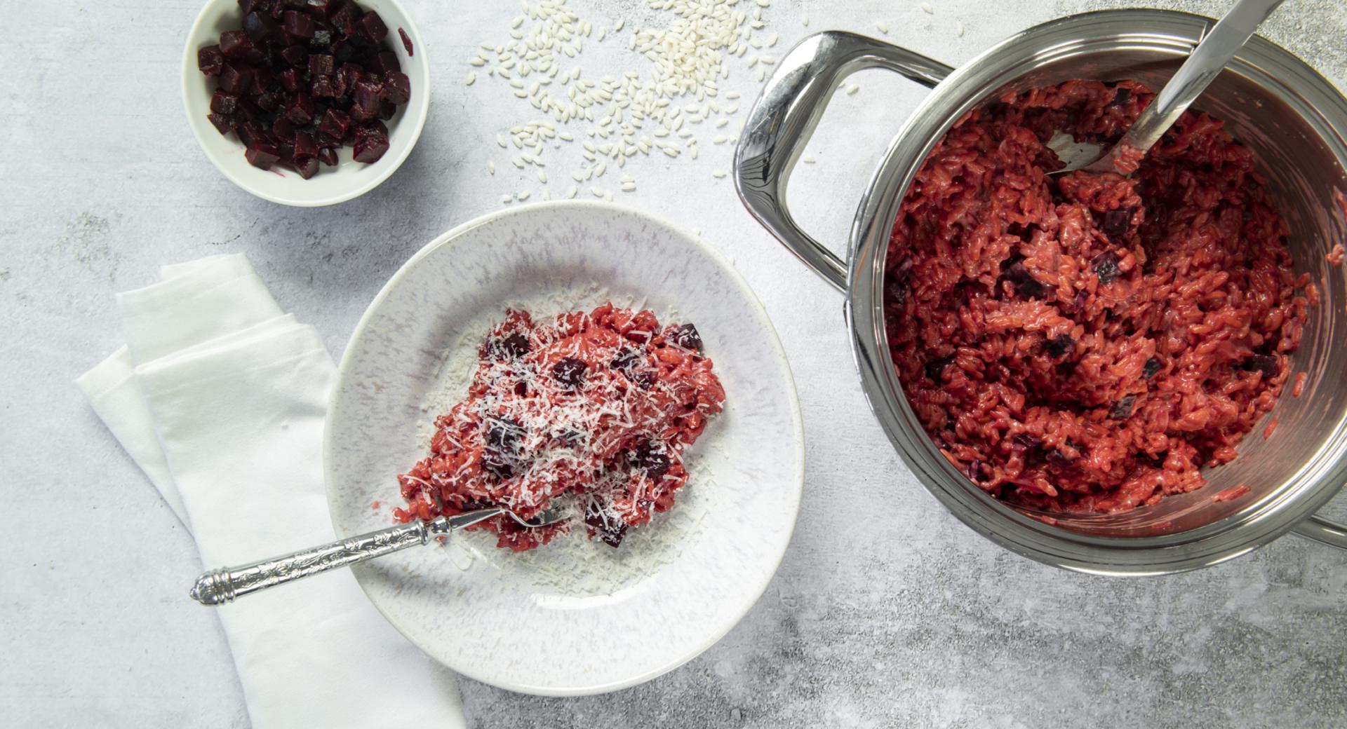 Beetroot risotto