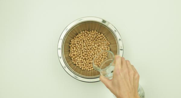 Soak chickpeas in water overnight.