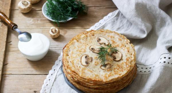 You can add some sliced mushrooms in the dough and serve with a sour cream topping. Or you can just fill to taste sweet or spicy.