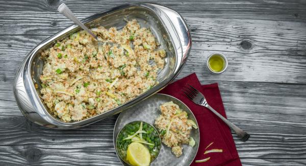 Couscous and lentil salad 