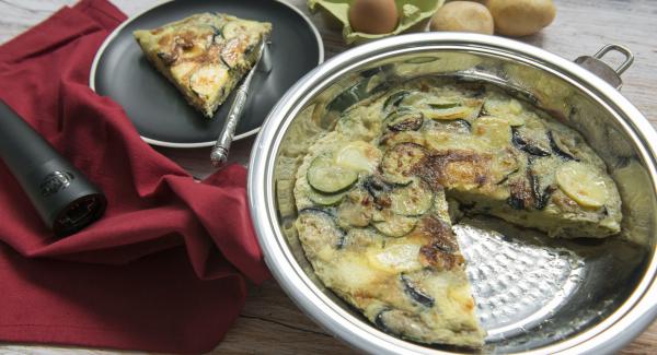 Potato and vegetable tortilla