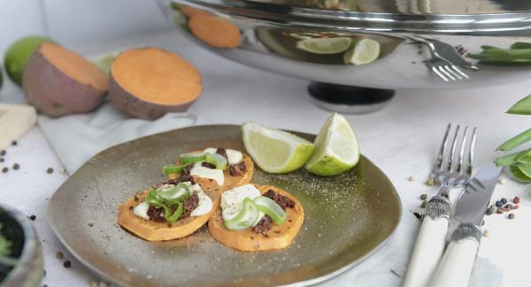 Sweet potatoes with feta 