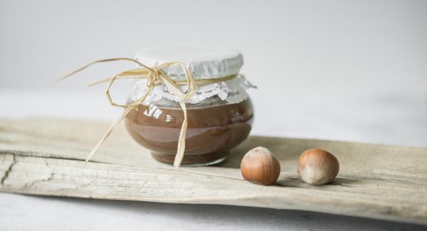 Homemade hazelnut and chocolate cream