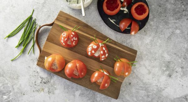 Tomato ladybugs for kids