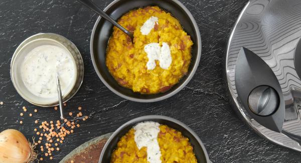 Tomato lentil dal