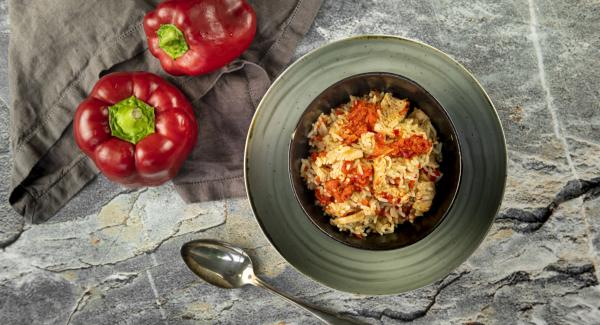 One-pot rice and meat