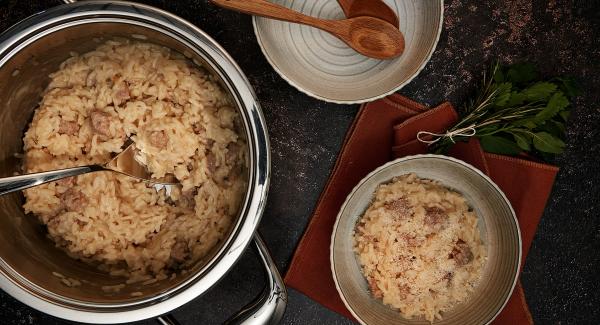 Risotto with Luganega sausage