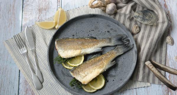 Pan-roasted fish with lemon butter