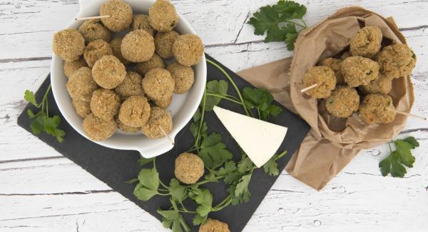 Fried eggplant balls