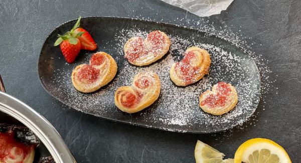 Puff pastry hearts