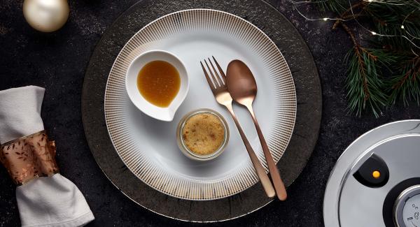 Date pudding with toffee sauce