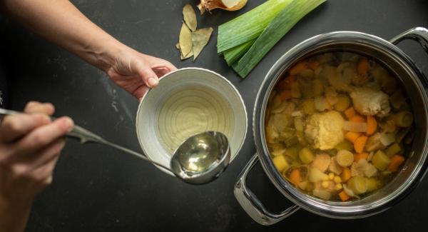 Homemade consommé