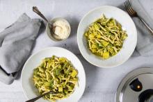 Trofie with pesto and vegetables